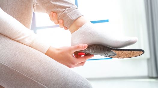 Perfektionierte Einlagen für die Schuhe